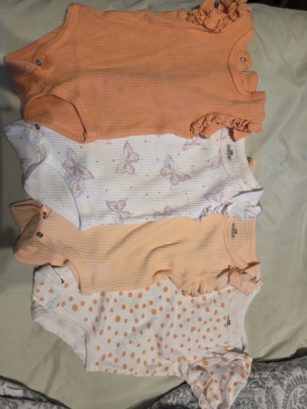 Pastel Baby Onesies 12m Set Of 8